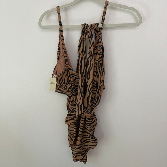 Aerie Wrap Around Tiger Print Swimsuit - NEW - XL Long - Picture 4 of 7